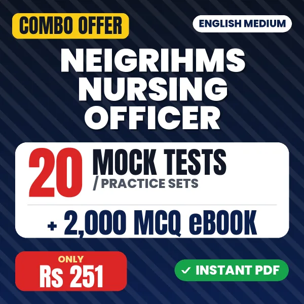 NEIGRIHMS Nursing Officer combo