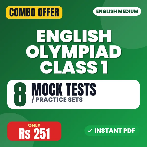 2. English Olympiad (IEO) - Class 1 – 8 Most Important Mock Tests / Practice Sets | English Medium PDF Download