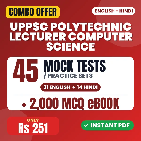 UPPSC Polytechnic Lecturer Computer Science combo