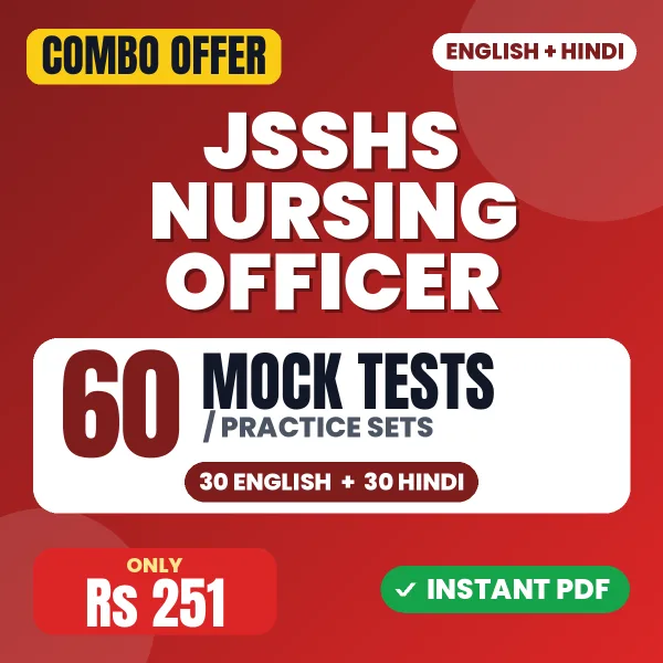 JSSHS Nursing Officer combo