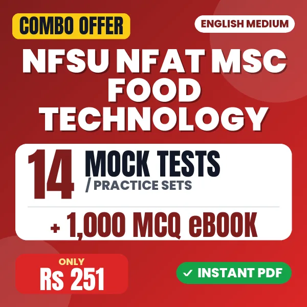 NFSU NFAT MSc Food Technology combo