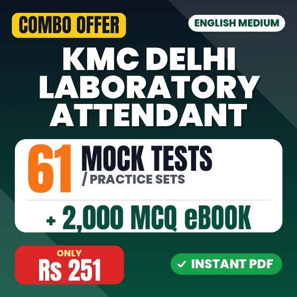 KMC Delhi Laboratory Attendant (Chemistry) Exam – 61 Most Important Mock Tests / Practice Sets and 2000 MCQ eBook | English Medium PDF Download