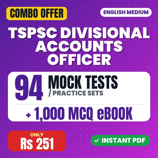TSPSC Divisional Accounts Officer combo