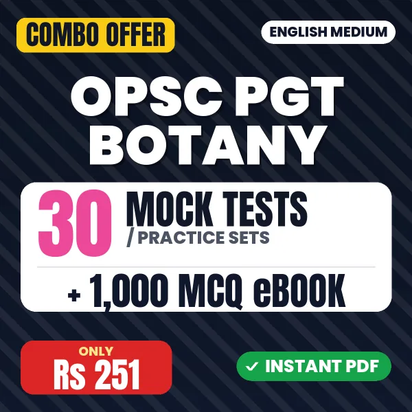 OPSC PGT Botany combo