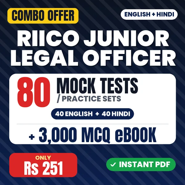 RIICO Junior Legal Officer combo
