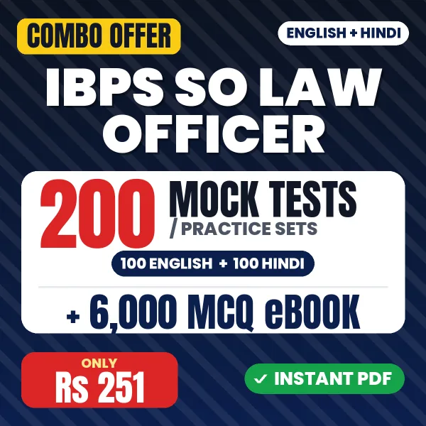 IBPS SO Law Officer combo
