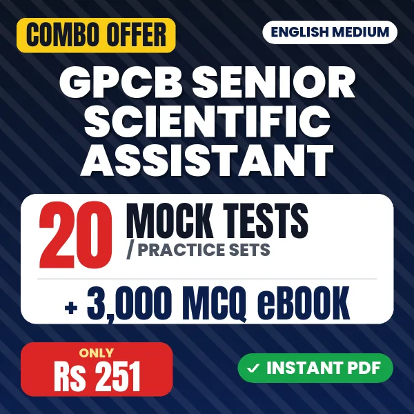 GPCB Senior Scientific Assistant Exam – 20 Most Important Mock Tests / Practice Sets and 3000 MCQ eBook | English Medium PDF Download