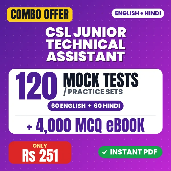 CSL Junior Technical Assistant combo