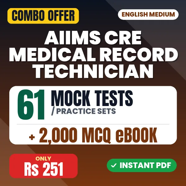 AIIMS CRE Medical Record Technician combo