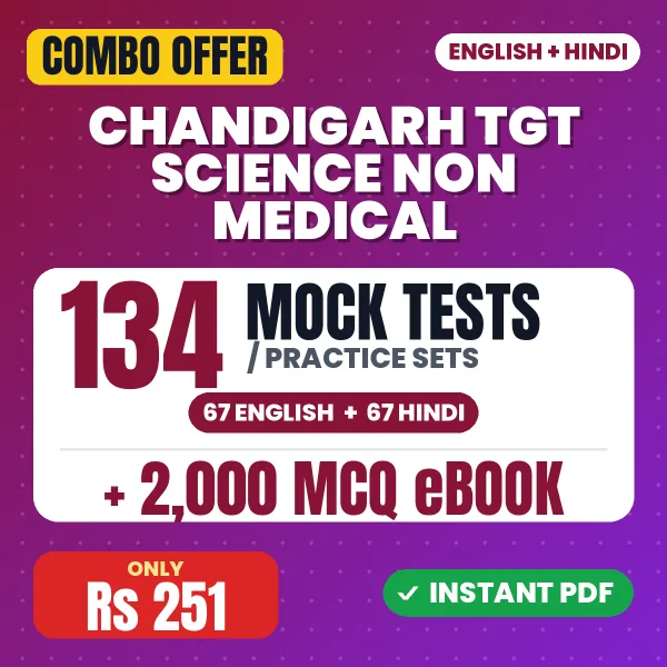 SSA Chandigarh TGT (Science Non-Medical) Exam – 134 Most Important Mock Tests / Practice Sets and 2000 MCQ eBook | English & Hindi Medium PDF Download