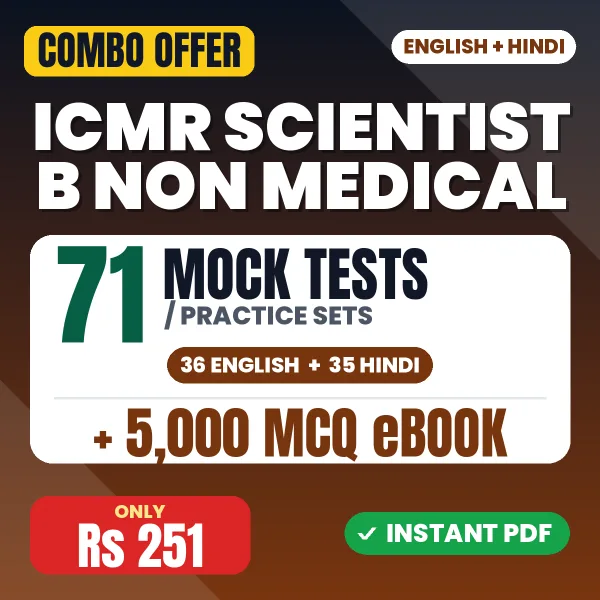ICMR Scientist B Non Medical combo