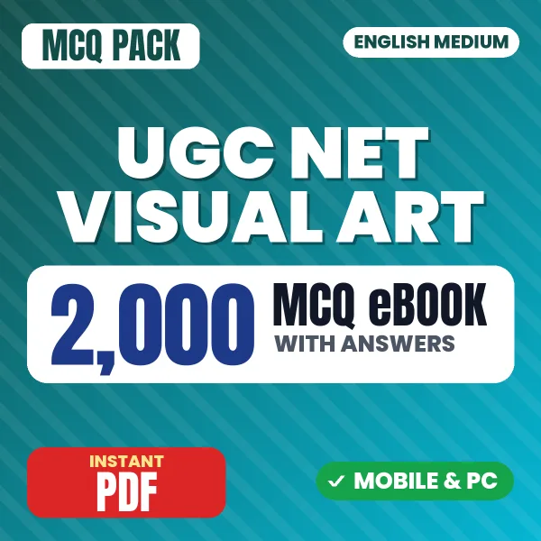 UGC NET Visual Art Exam – 2000 MCQ eBook with Answers | English Medium PDF Download