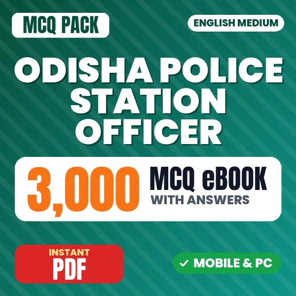 Odisha Police Station Officer (Fire Service) Paper 2 Exam – 3000 MCQ eBook with Answers | English Medium PDF Download