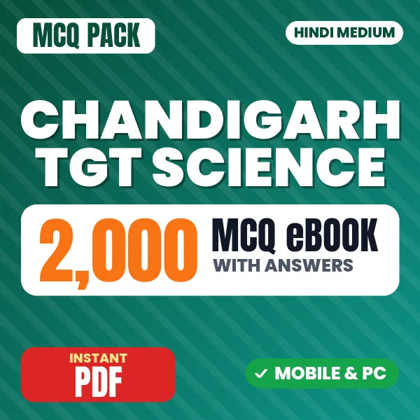 Chandigarh TGT Science-Medical Exam – 2000 MCQ eBook with Answers | Hindi Medium PDF Download