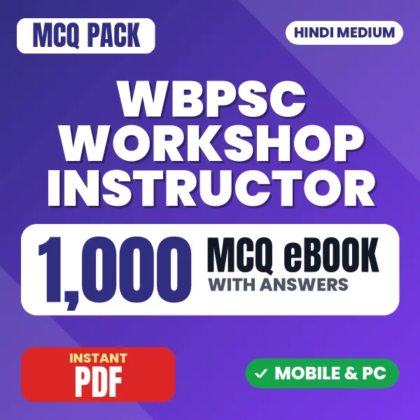 WBPSC Workshop Instructor Exam (Electrical) – 1000 MCQ eBook with Answers | Hindi Medium PDF Download
