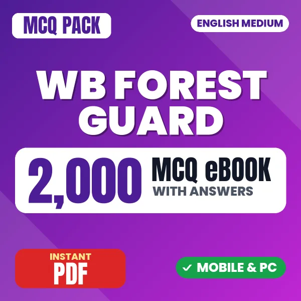 West Bengal Forest Guard Exam – 2000 MCQ eBook with Answers | English Medium PDF Download