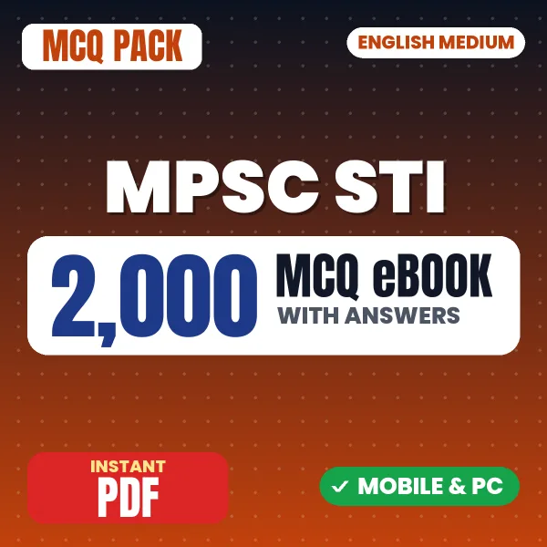 MPSC State Tax Inspector Prelims Exam – 2000 MCQ eBook with Answers | English Medium PDF Download