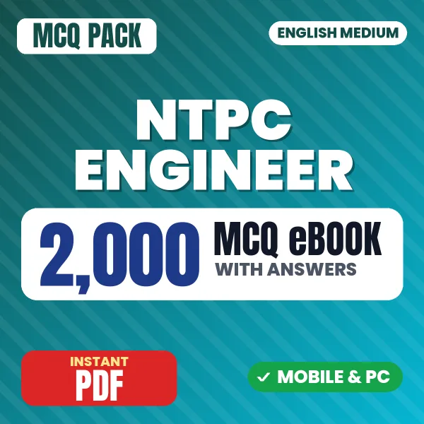 NTPC Engineer Exam – 2000 MCQ eBook with Answers | English Medium PDF Download