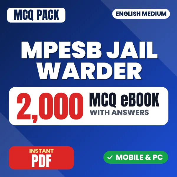 MPESB Jail Warder & Assistant Jail Superintendent Exam – 2000 MCQ eBook with Answers | English Medium PDF Download