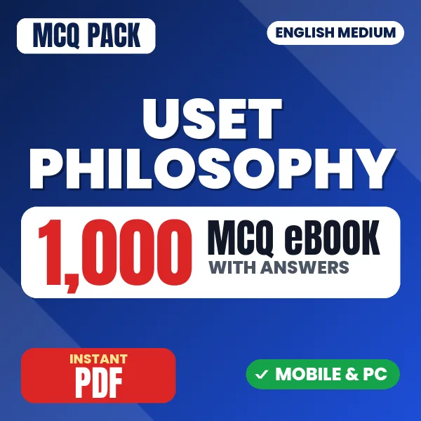 Uttarakhand SET Philosophy Exam – 1000 MCQ eBook with Answers | English Medium PDF Download