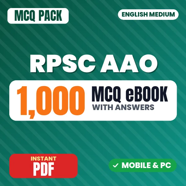 RPSC Assistant Agriculture Officer (Agriculture) Exam – 1000 MCQ eBook with Answers | English Medium PDF Download