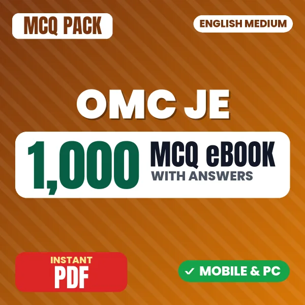 OMC Junior Engineer Exam (Mechanical) – 1000 MCQ eBook with Answers | English Medium PDF Download