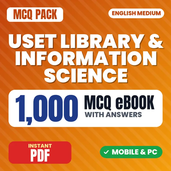 Uttarakhand SET Library & Information Science Exam – 1000 MCQ eBook with Answers | English Medium PDF Download