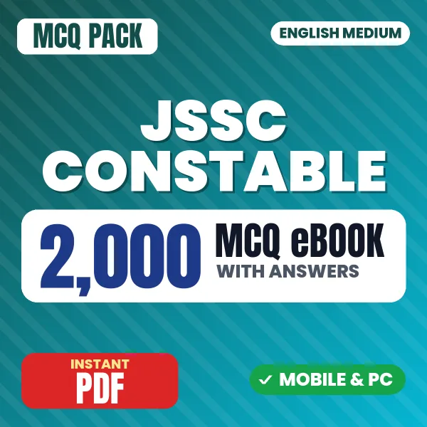 JSSC Constable (Paper-II) Exam – 2000 MCQ eBook with Answers | English Medium PDF Download