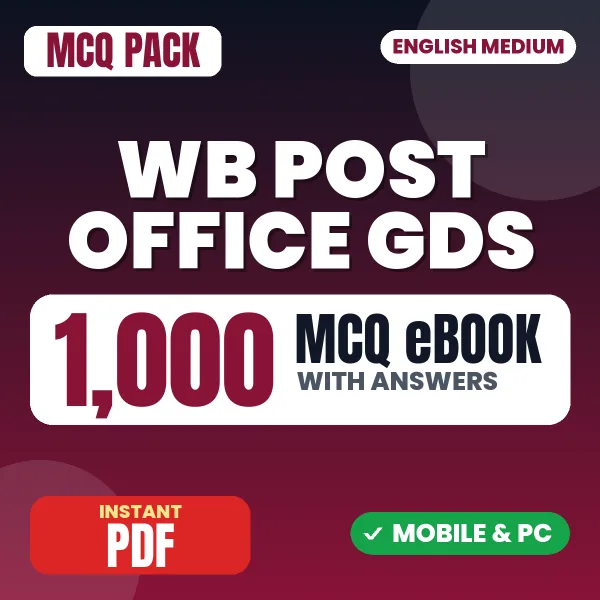 WB Post Office GDS Exam – 1000 MCQ eBook with Answers | English Medium PDF Download