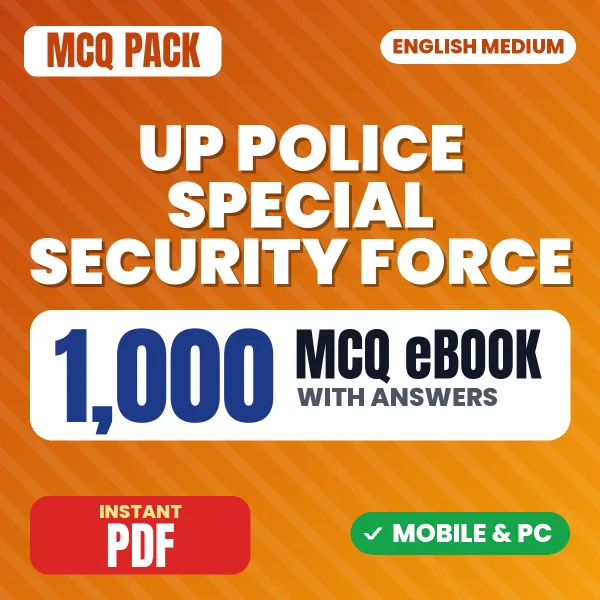 UP Police Special Security Force Exam – 1000 MCQ eBook with Answers | English Medium PDF Download