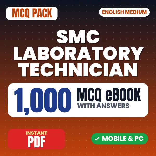 SMC Laboratory Technician Exam – 1000 MCQ eBook with Answers | English Medium PDF Download