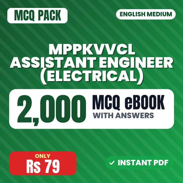 MPPKVVCL Assistant Engineer (Electrical) Exam – 2000 MCQ eBook with Answers | English Medium PDF Download
