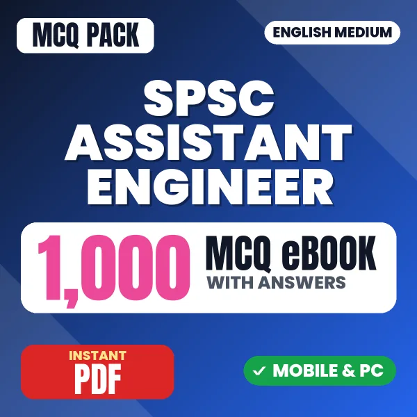 Sikkim PSC Assistant Engineer Exam Paper 1 – 1000 MCQ eBook with Answers | English Medium PDF Download