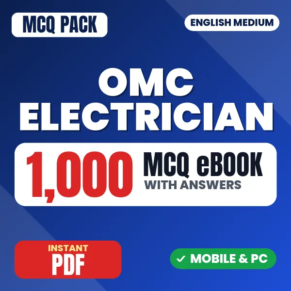OMC Electrician Exam – 1000 MCQ eBook with Answers | English Medium PDF Download