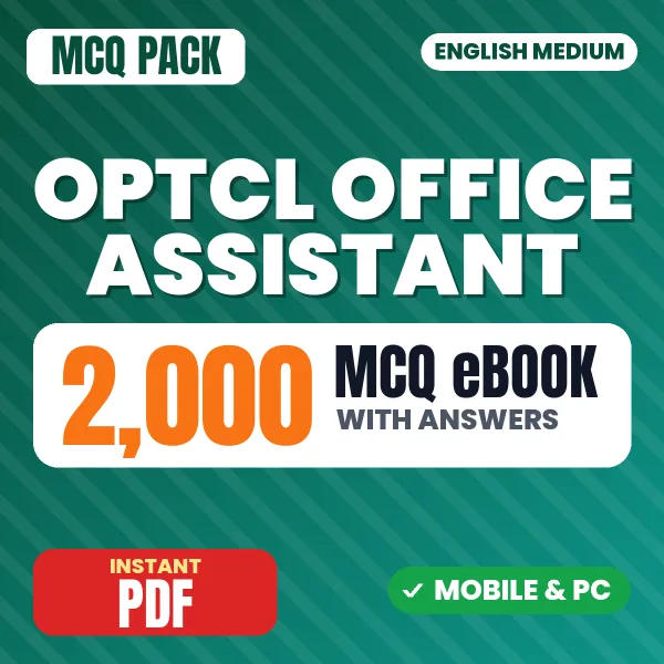 OPTCL Office Assistant Exam – 2000 MCQ eBook with Answers | English Medium PDF Download