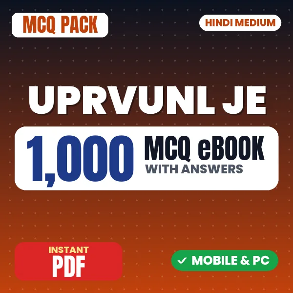 UPRVUNL Junior Engineer Exam (Civil) – 1000 MCQ eBook with Answers | Hindi Medium PDF Download