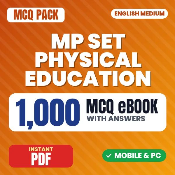 MP SET Physical Education Exam – 1000 MCQ eBook with Answers | English Medium PDF Download