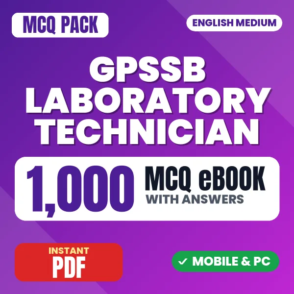 GPSSB Laboratory Technician Exam – 1000 MCQ eBook with Answers | English Medium PDF Download