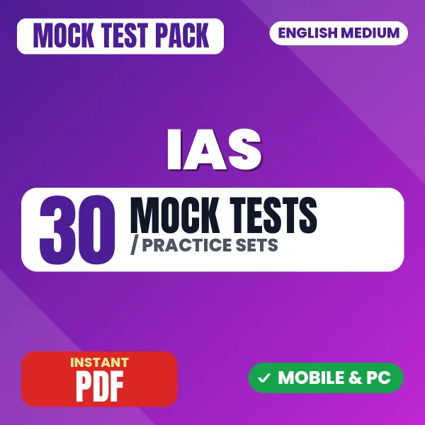 IAS Prelims Exam Paper II (CSAT) – 30 Mock Tests / Practice Sets | English Medium PDF Download