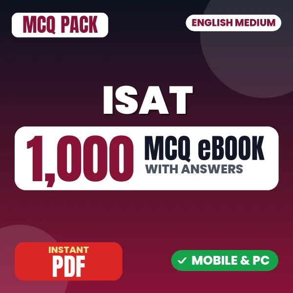ISAT Exam – 1000 MCQ eBook with Answers | English Medium PDF Download