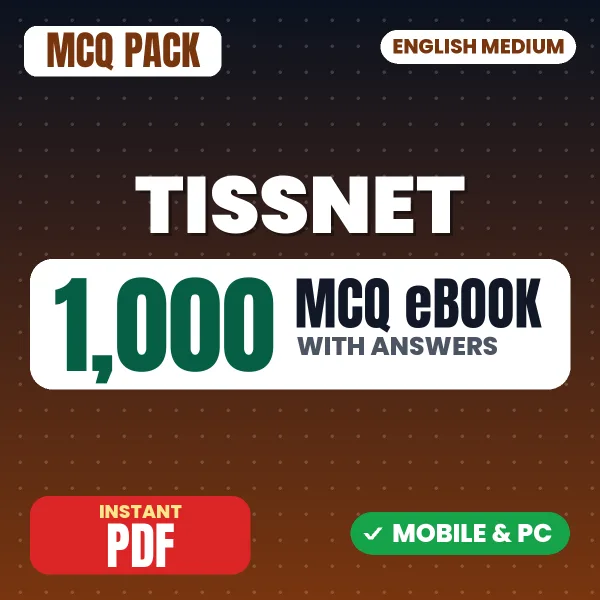 TISSNET Exam – 1000 MCQ eBook with Answers | English Medium PDF Download