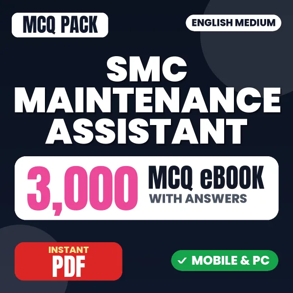 SMC Maintenance Assistant Exam (Electrical) – 3000 MCQ eBook with Answers | English Medium PDF Download