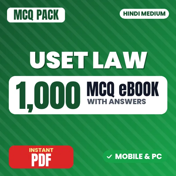 Uttarakhand SET Law Exam – 1000 MCQ eBook with Answers | Hindi Medium PDF Download