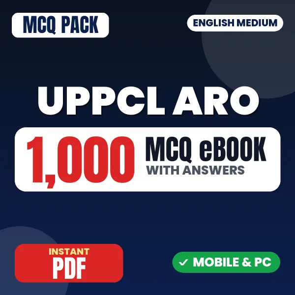 UPPCL ARO Exam Part I – 1000 MCQ eBook with Answers | English Medium PDF Download