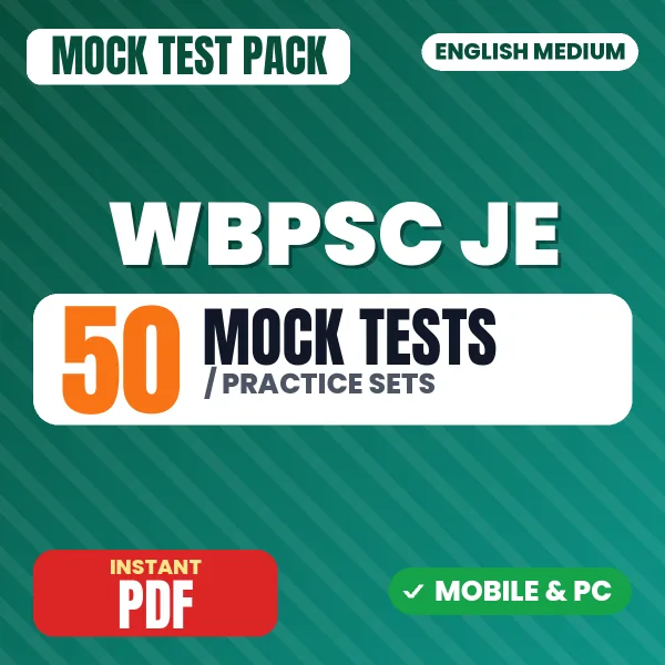 WBPSC Junior Engineer Exam (Electrical) – 50 Mock Tests / Practice Sets | English Medium PDF Download