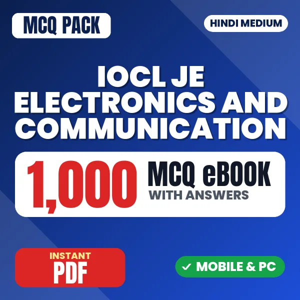 IOCL Junior Engineer (Electronics & Communication) Exam – 1000 MCQ eBook with Answers | Hindi Medium PDF Download