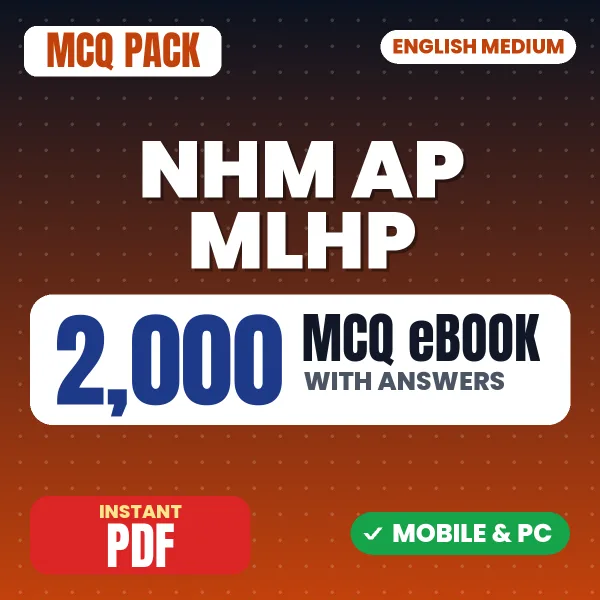 NHM AP MLHP Exam – 2000 MCQ eBook with Answers | English Medium PDF Download