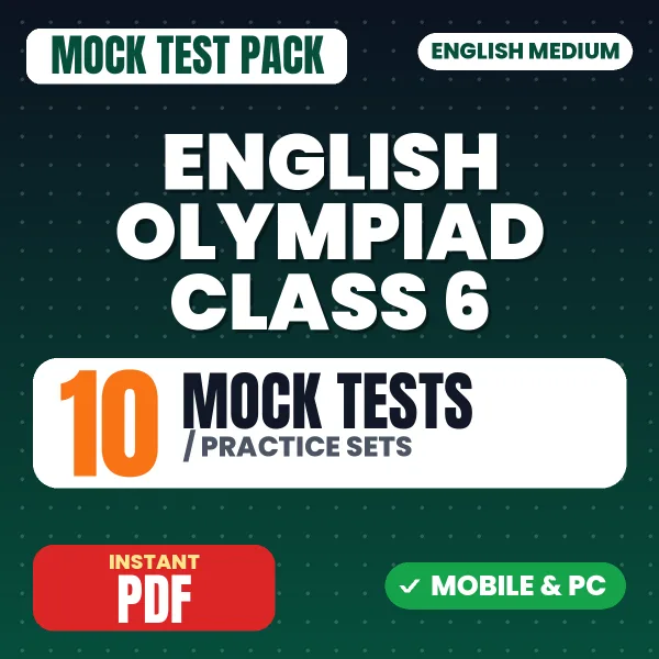 English Olympiad (IEO) - Class 6 – 10 Mock Tests / Practice Sets | English Medium PDF Download