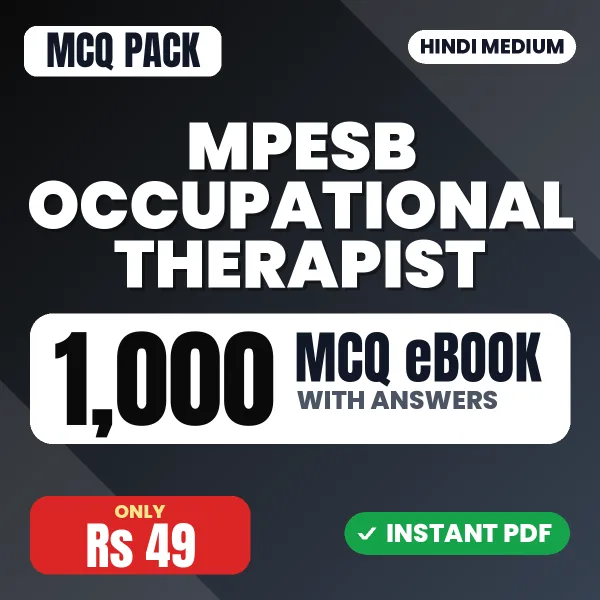 MPESB Occupational Therapist Exam – 1000 MCQ eBook with Answers | Hindi Medium PDF Download
