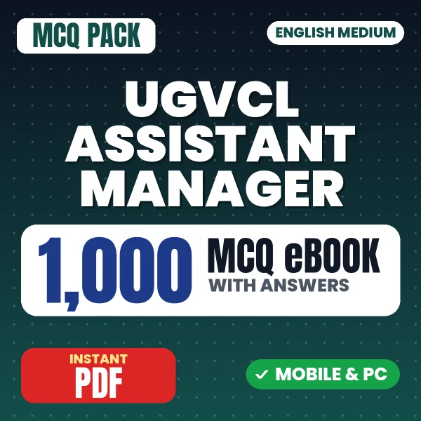 UGVCL Assistant Manager (IT) Exam Tier 2 – 1000 MCQ eBook with Answers | English Medium PDF Download